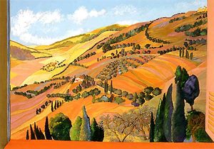 View of Montone, Umbria - 22 x 30 in; available as a giclée print